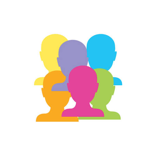 Pre-Cut Paper Heads Coloured - Pack of 50 - Educating Kids