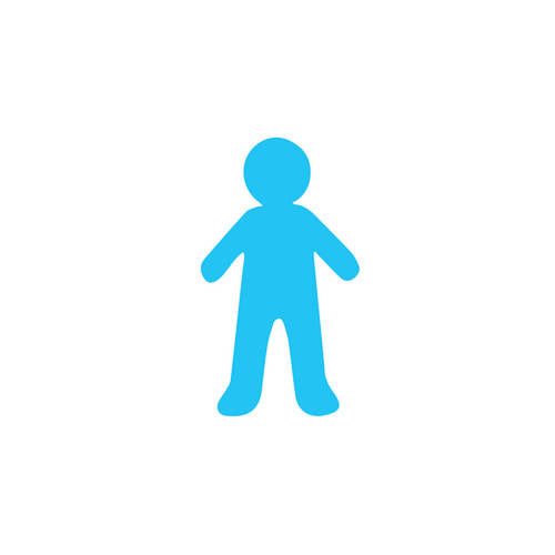 Pre-Cut Paper People Shapes Coloured - Pack of 48 - Educating Kids