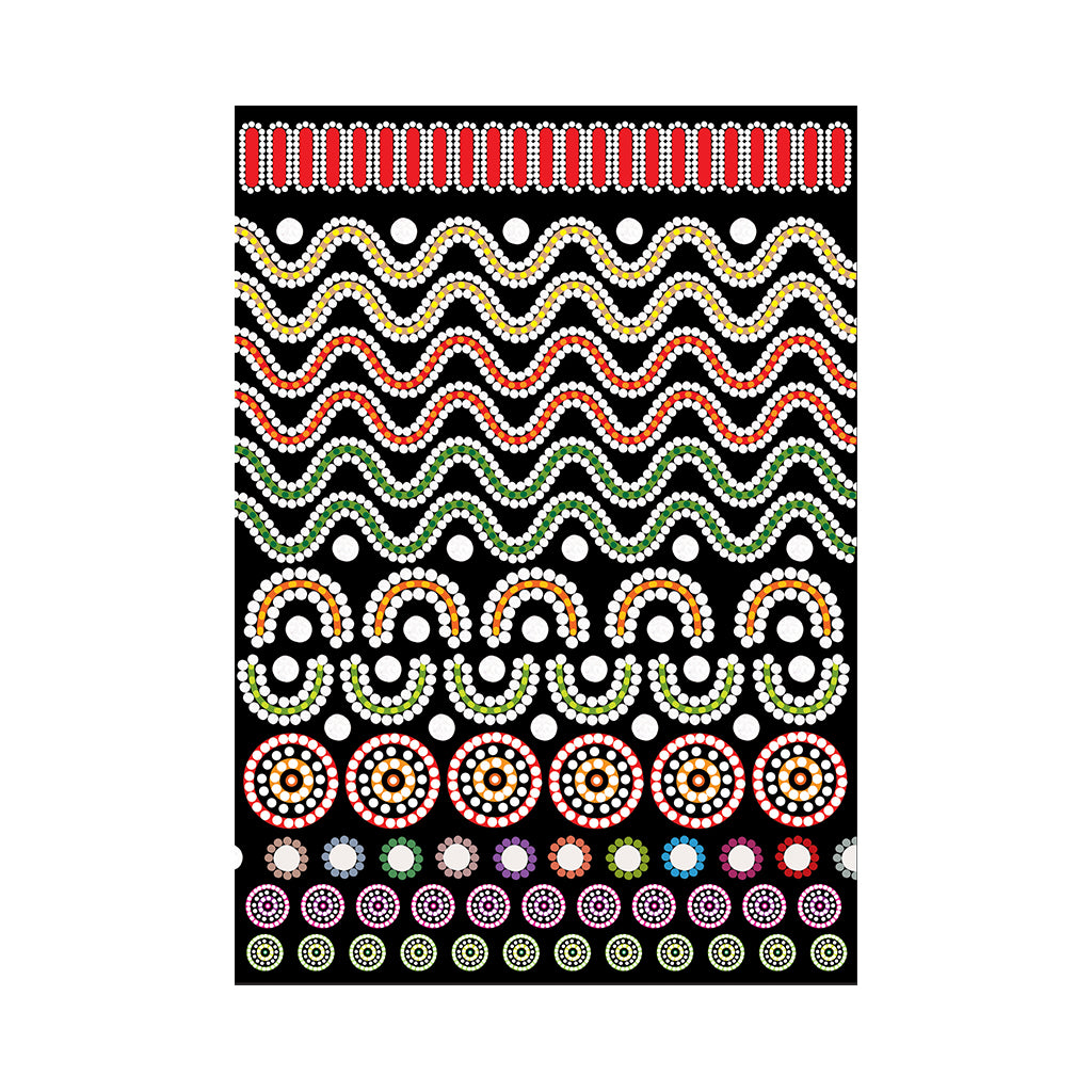 Aboriginal Australian Design Paper A4 - Pack of 40 - Educating Kids