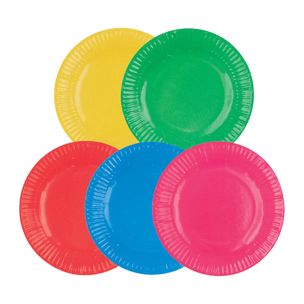 Paper Plate Coloured 18cm - Pack of 50