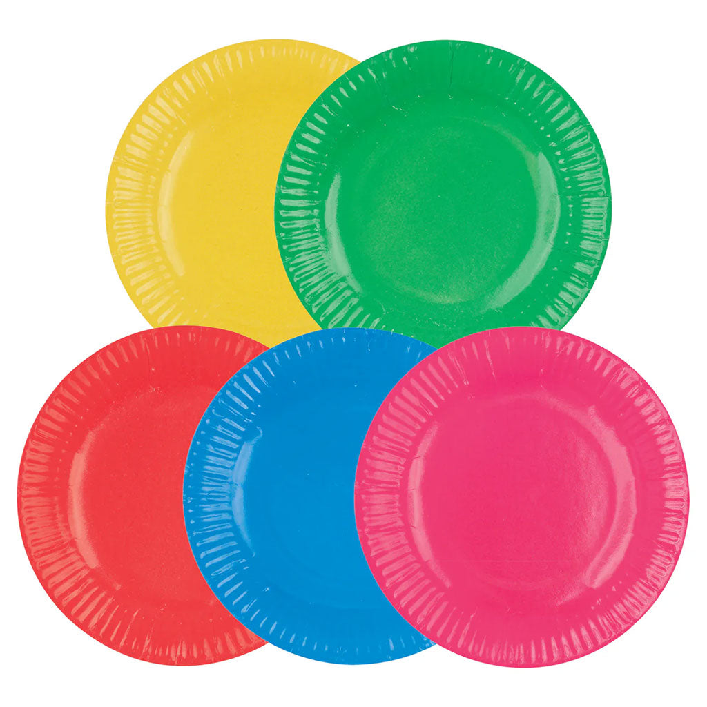 Paper Plate Coloured 23cm - Pack of 50