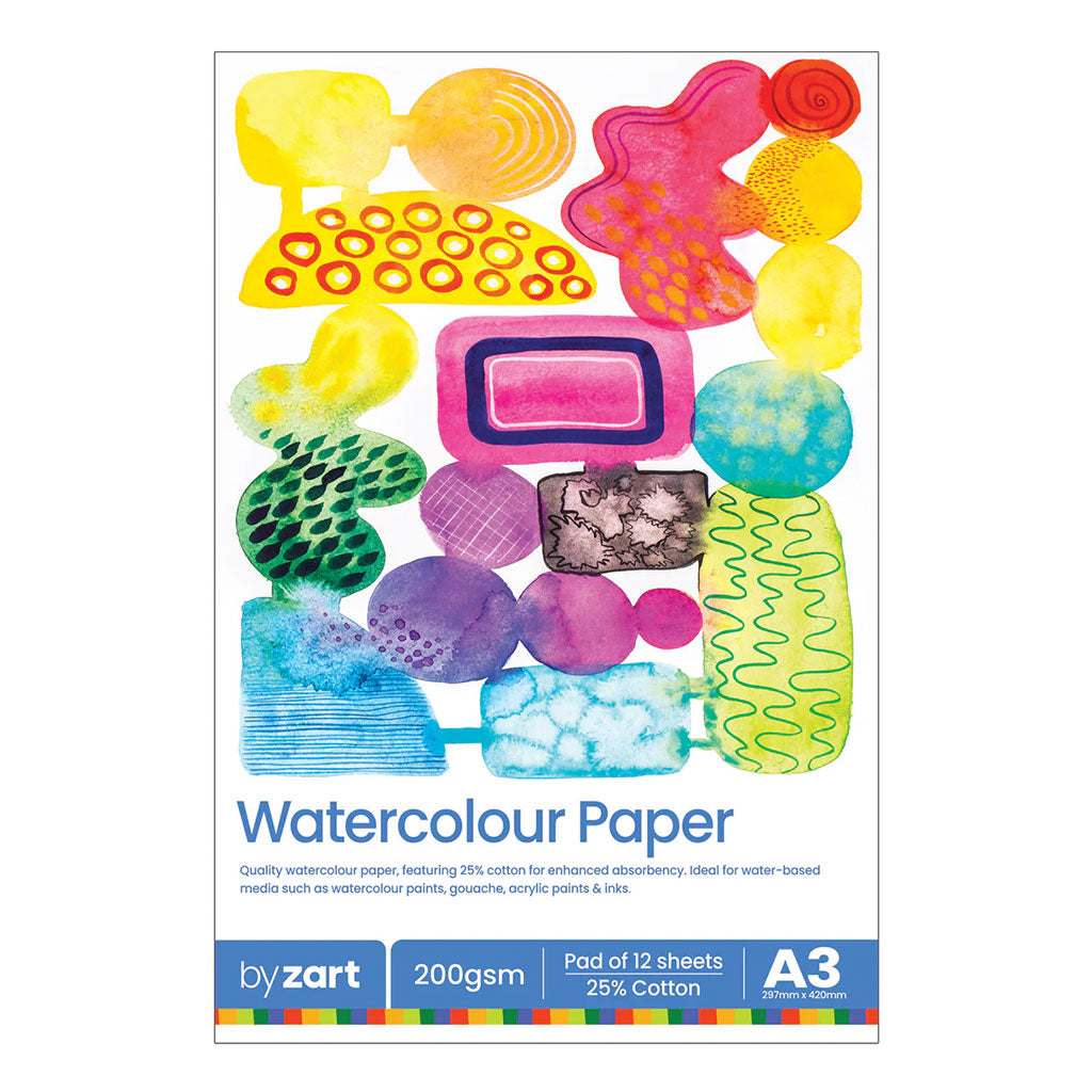 Watercolour Pad A4 200gsm 25% Cotton