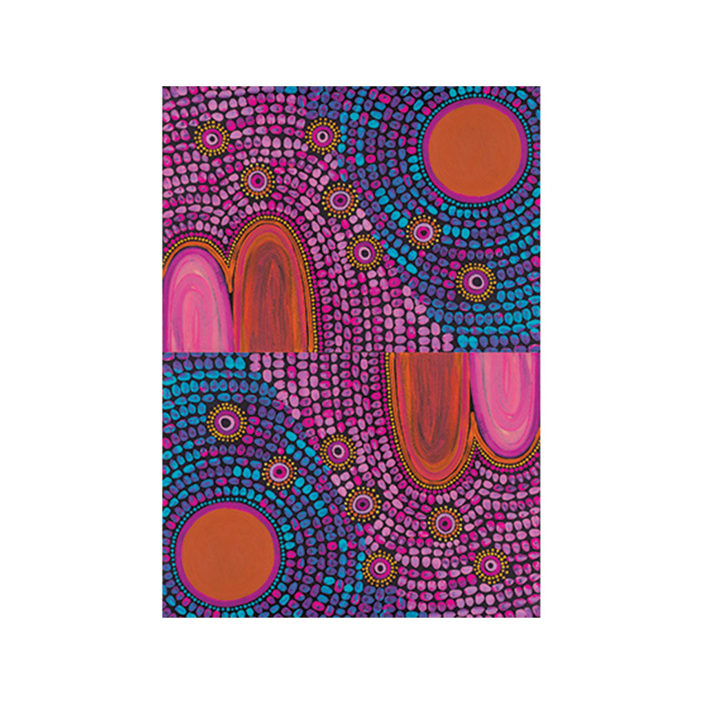 Pattern Paper A4 40s Contemporary Australian Indig - Educating Kids