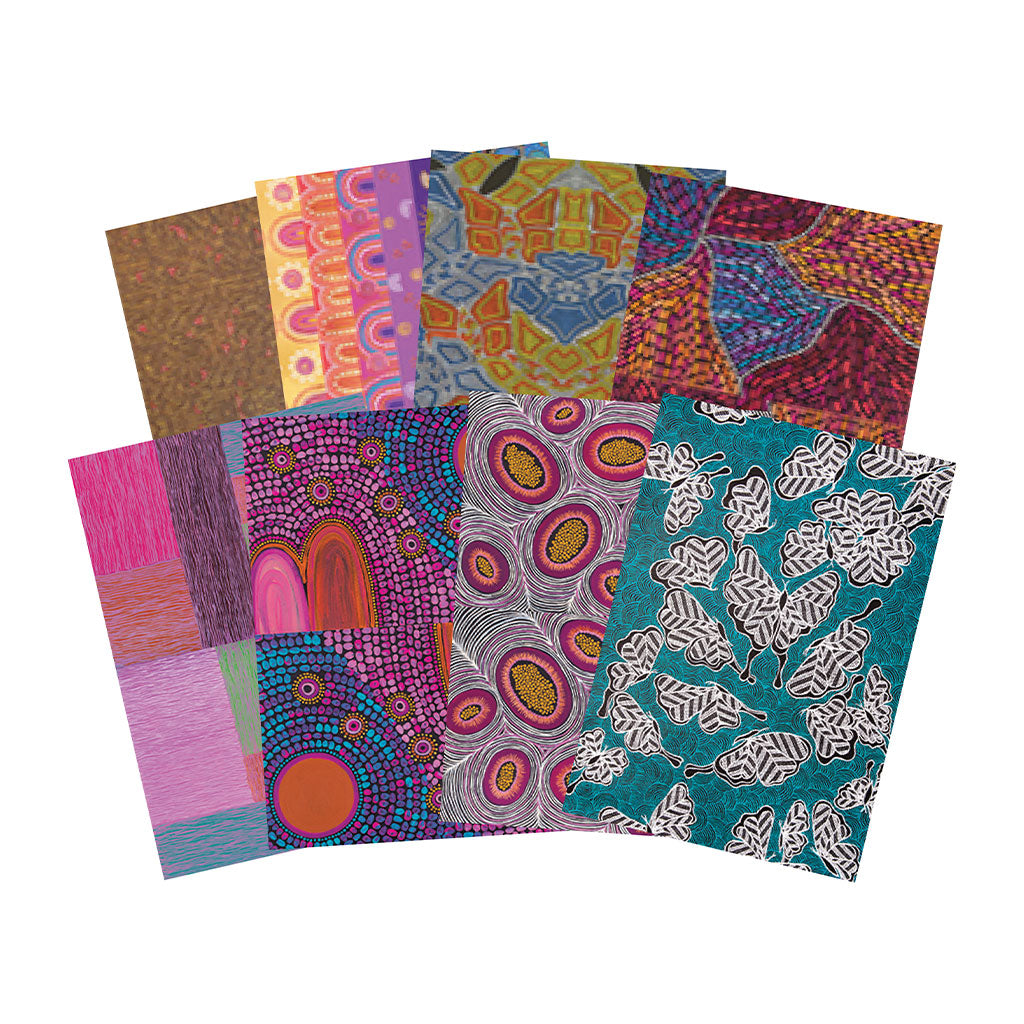 Pattern Paper A4 40s Contemporary Australian Indig - Educating Kids