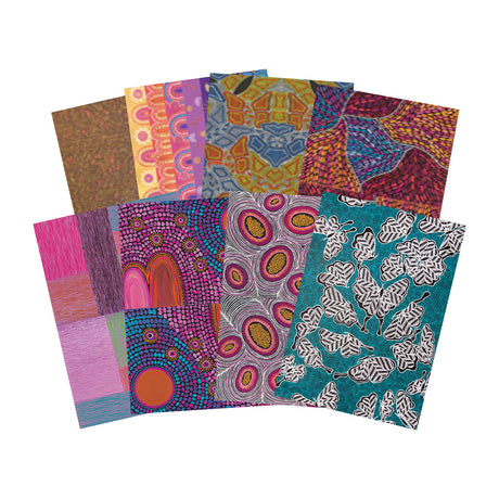 Pattern Paper A4 40s Contemporary Australian Indig - Educating Kids