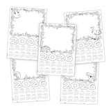 Cardboard Calendar 2026 Blanks A3 - Pack of 25
