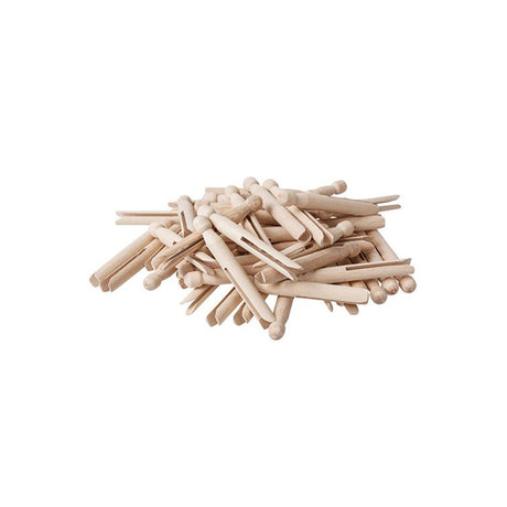 Dolly Pegs Natural 11cm – Pack of 60 - Educating Kids