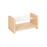 Brush Holder Wood/Acrylic 24 Hole