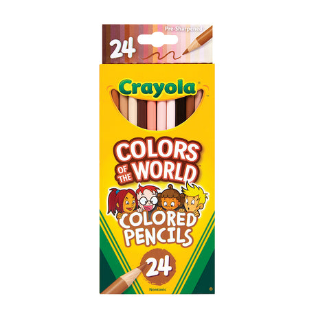 Crayola Colours of the World Pencils - Pack of 24 - Educating Kids