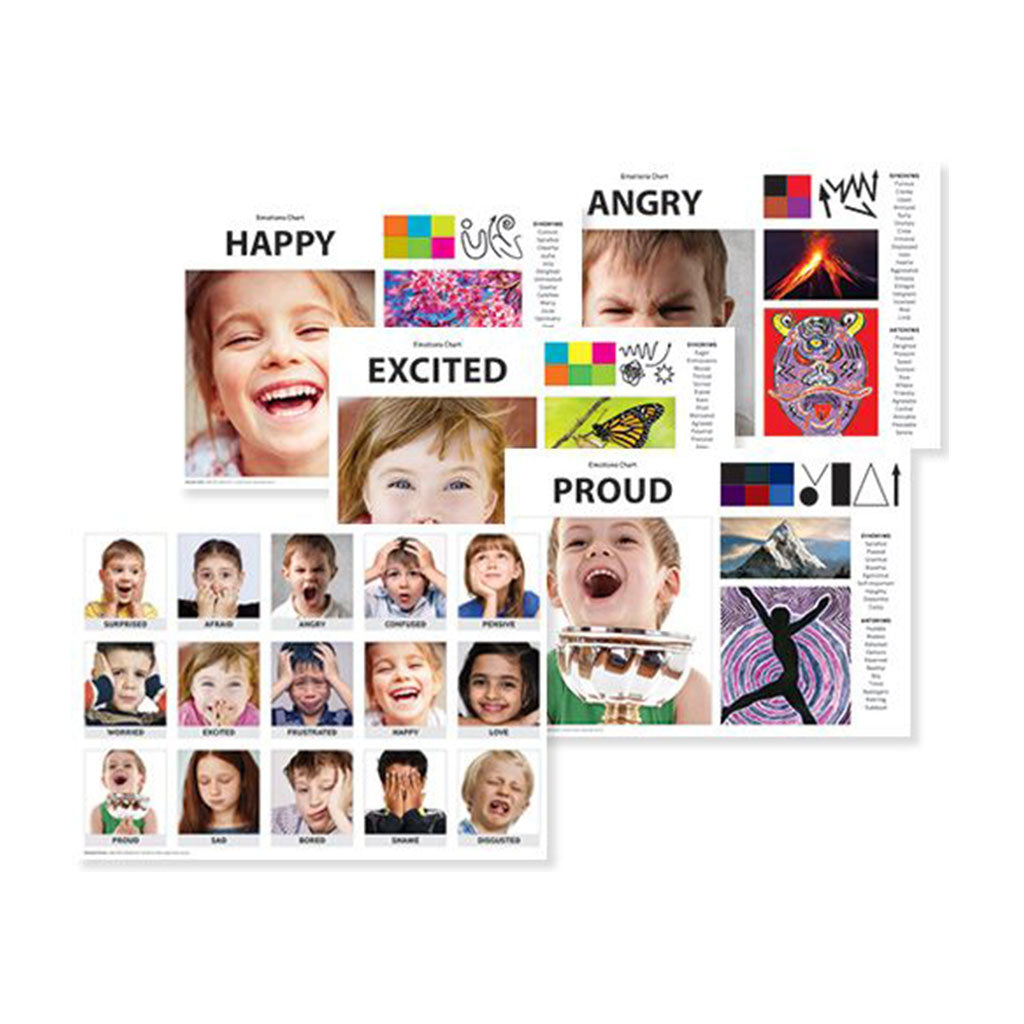 Emotions Art & Language Chart Pack A3