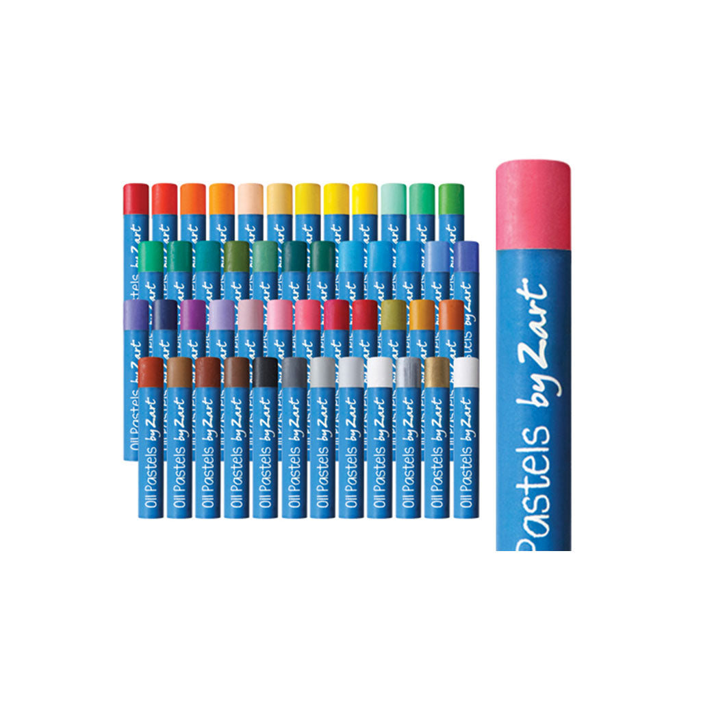 Basics Oil Pastels Large - Pack of 48 - Educating Kids