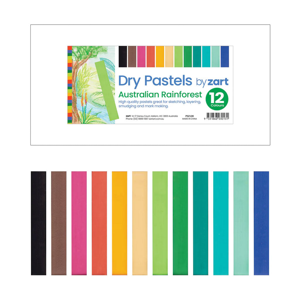 Dry Pastel Australian Rainforest - Pack of 12
