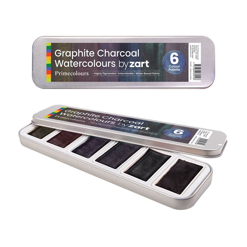 Graphite Charcoal Watercolours