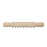 Pattern Rolling Pins Wooden - 4pc