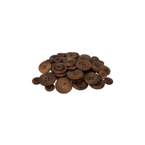 Wooden Buttons Asst â€“ Pack of 50 - Educating Kids