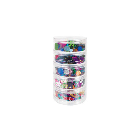 Sequins Asst 100g Stackable