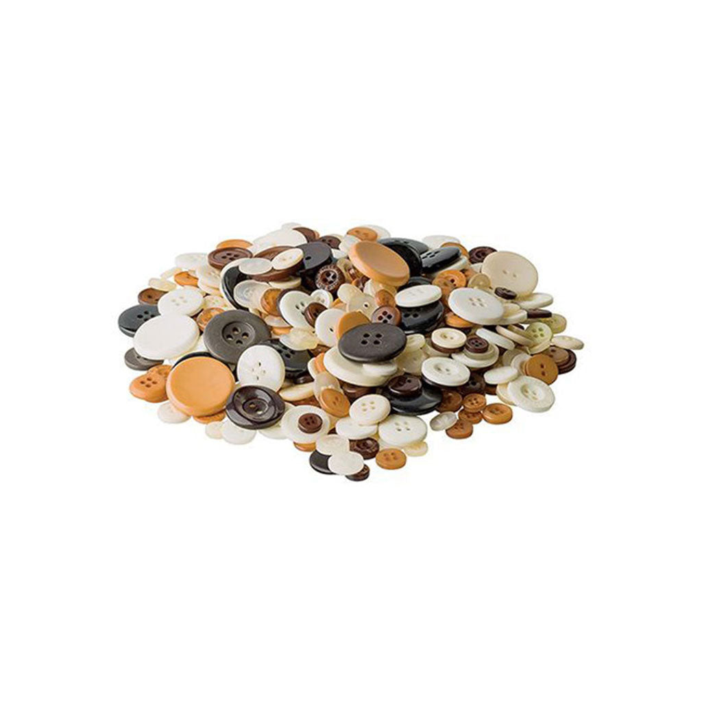Natural Coloured Buttons - 600g - Educating Kids