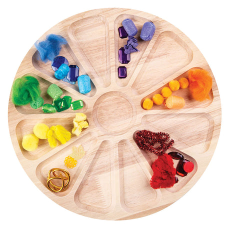 Wooden Colour Wheel Tray