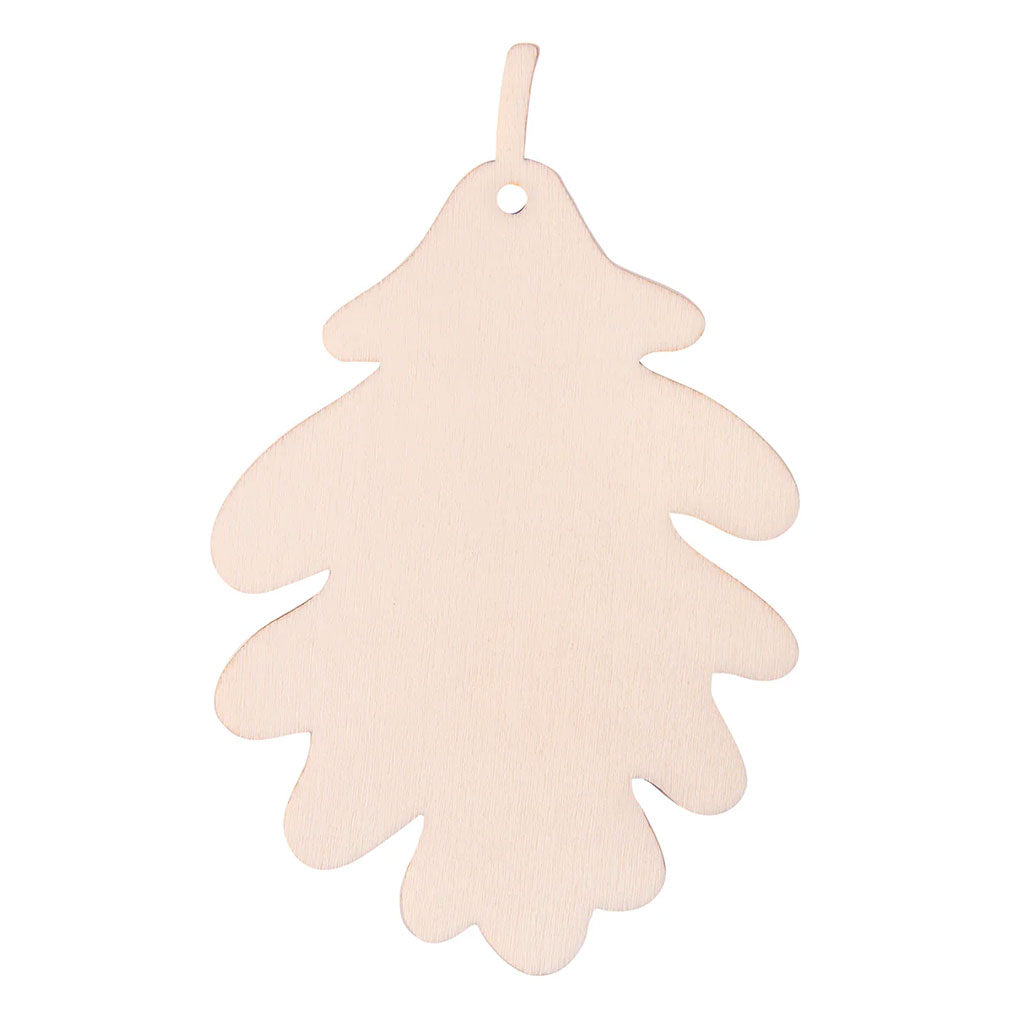 Wooden Leaf Adornments - Pack of 24