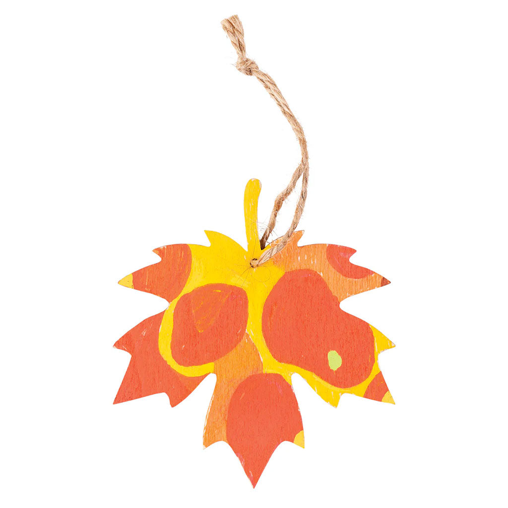 Wooden Leaf Adornments - Pack of 24