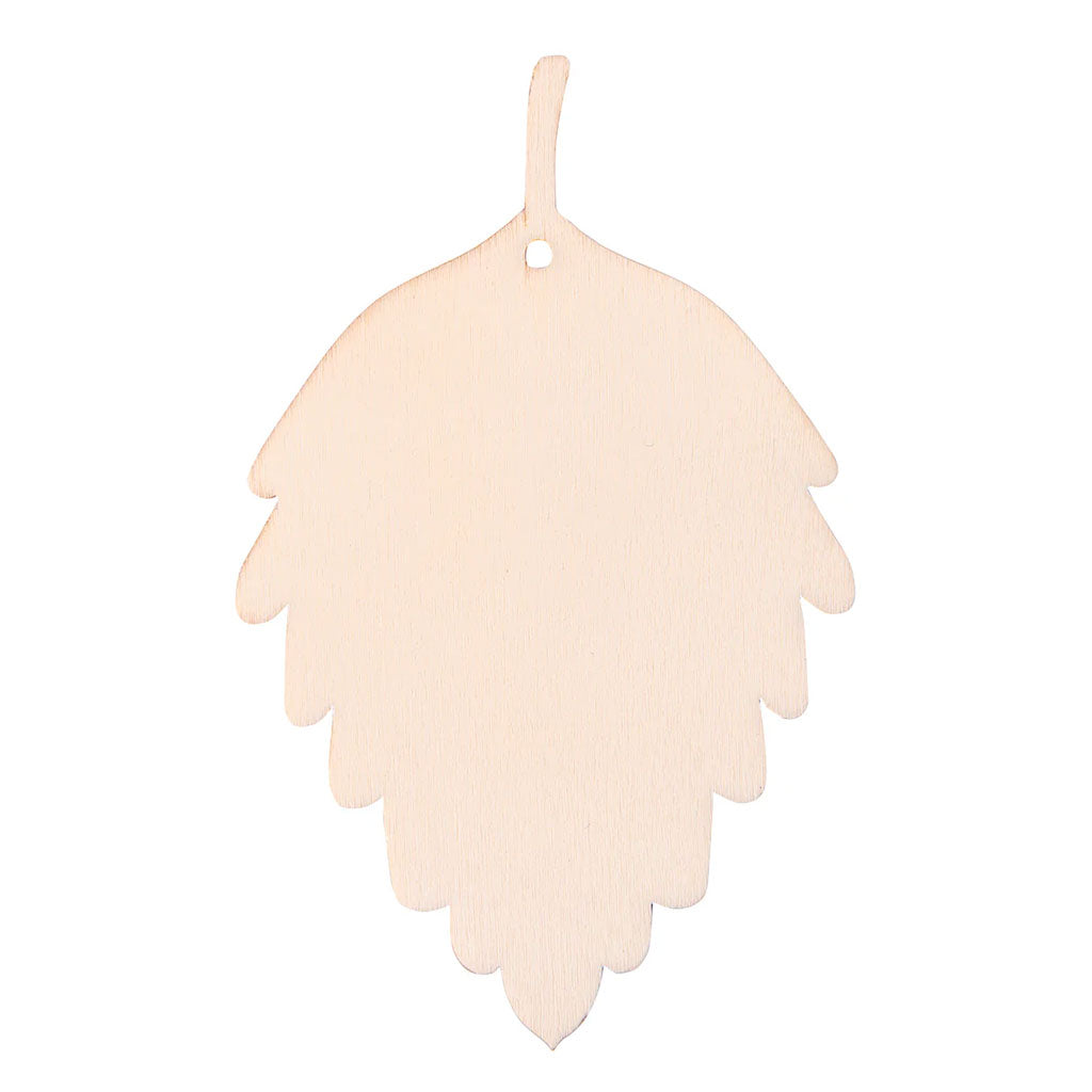 Wooden Leaf Adornments - Pack of 24