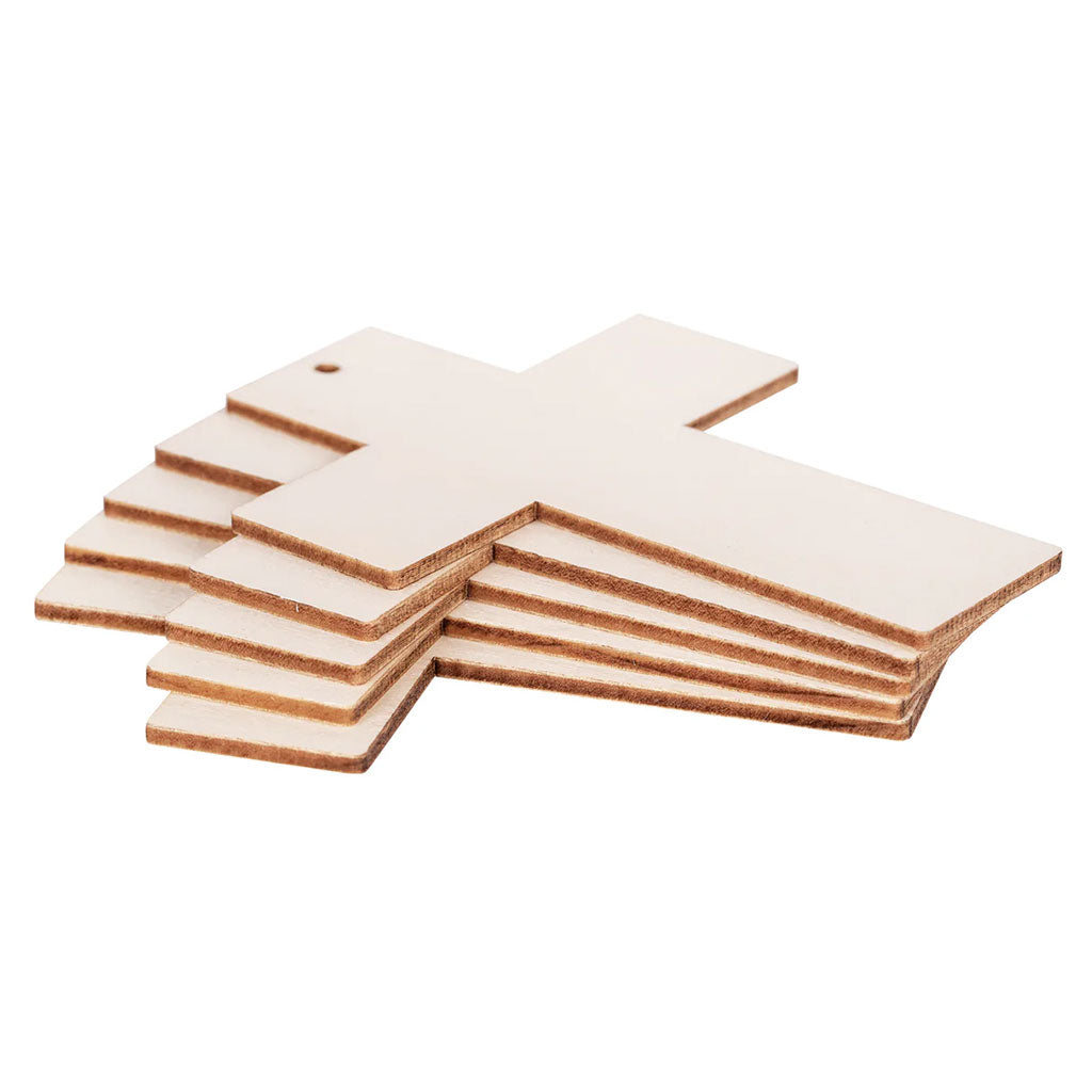 DIY Wooden Cross Decoration - Pack of 20