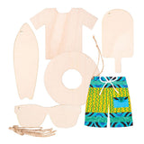 Wooden Australian Summer Shapes - Pack of 24