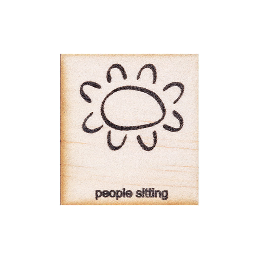 Wooden Aboriginal Symbols 42pc