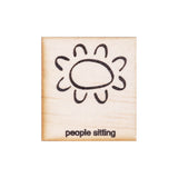 Wooden Aboriginal Symbols 42pc