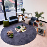 Round Carpet 2m - Blue