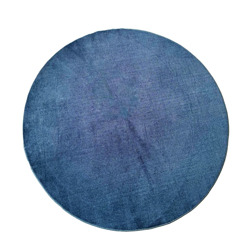 Round Carpet 2m - Blue