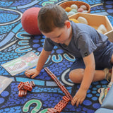 Blue Water Dreaming - Oval Rug (2.7 x 1.8m)