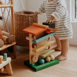 Wooden Ball Rolling House