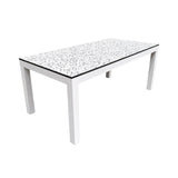White Terrazzo Rectangle Table