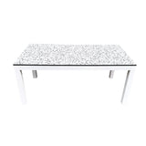 White Terrazzo Rectangle Table