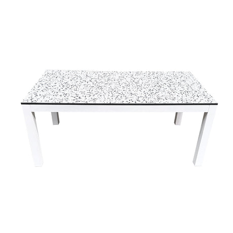 White Terrazzo Rectangle Table