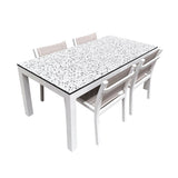 White Terrazzo Rectangle Table