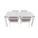 White Terrazzo Rectangle Table