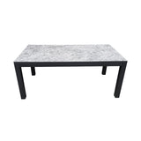 Charcoal Marble Rectangle Table