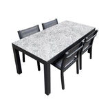 Charcoal Marble Rectangle Table