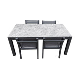 Charcoal Marble Rectangle Table