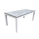 Light Grey Marble Rectangle Table