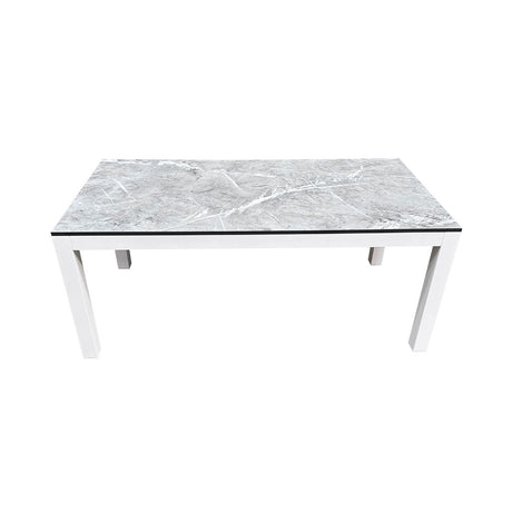 Light Grey Marble Rectangle Table