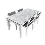 Light Grey Marble Rectangle Table