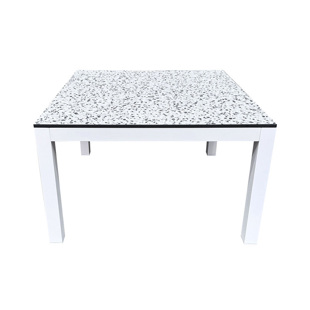 White Terrazzo Square Table