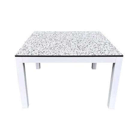 White Terrazzo Square Table