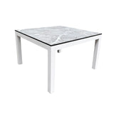 Light Grey Marble Square Table