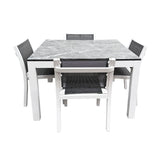 Light Grey Marble Square Table