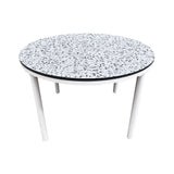 White Terrazzo Round Table