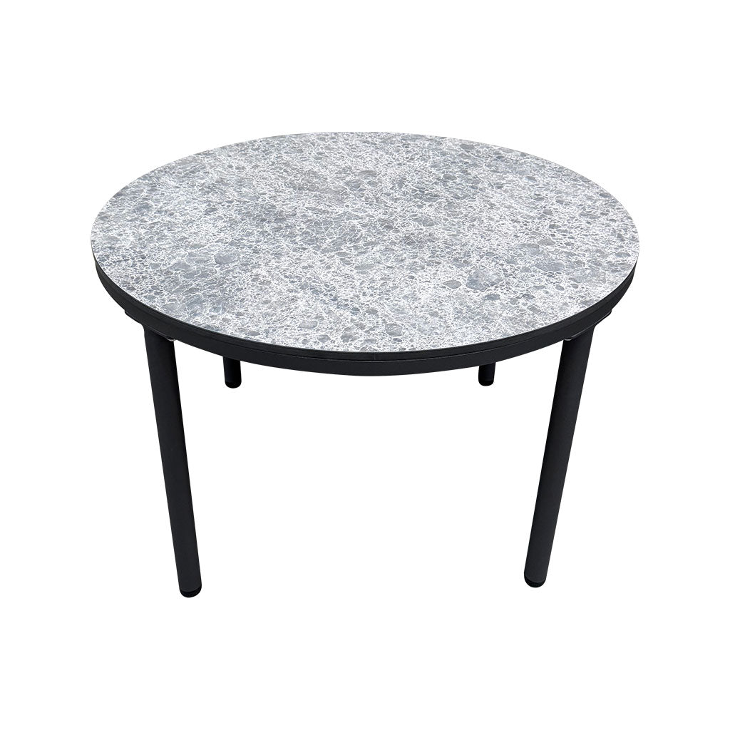 Charcoal Marble Round Table